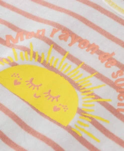 Marinière Bébé Rayé Rose Avec Motif Imprimé -Vetements Simples Magasin prod 9778 mariniere ml naturel peche magely 666x812 fc7ea0111e0b