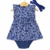 Ensemble Bébé Fille Imprimé Bleu Robe + Bloomer + Bandeau -Vetements Simples Magasin prod 9804 robe bas fond bleu imprime blanc effelle 666x812 fc7ea0111e0b
