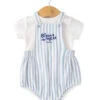 Ensemble Salopette + T-shirt Bébé Rayé Bleu -Vetements Simples Magasin prod 9834 salopette courte haut naturel bleu efir 666x812 fc7ea0111e0b
