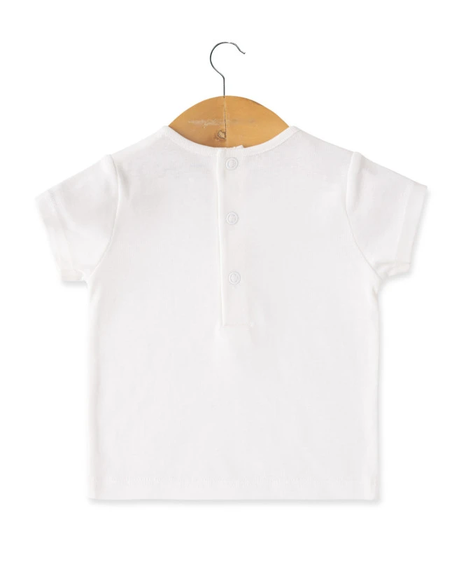 Ensemble Salopette + T-shirt Bébé Rayé Bleu 7 Ensemble Salopette + T-shirt Bébé Rayé Bleu – Image 5