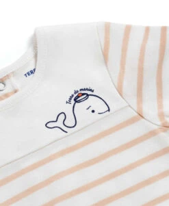 Body Marinière Bébé Fond Blanc Rayé Pêche 7 Body Marinière Bébé Fond Blanc Rayé Pêche -Vetements Simples Magasin prod 9850 body ml fond naturel raye peche clair bodima2 666x812 fc7ea0111e0b