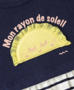 Ensemble Bébé Fille Tunique Marinière + Legging Rose -Vetements Simples Magasin prod 9868 robe accessoire indigo efrady 666x812 fc7ea0111e0b