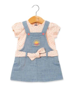 Ensemble Bébé Fille Salopette + T-shirt