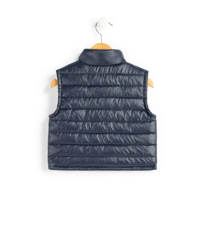 Doudoune Courte Sans Manches Fille Bleu Marine 4 Doudoune Courte Sans Manches Fille Bleu Marine – Image 2