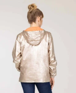 Coupe Vent Doré Femme -Vetements Simples Magasin prod 9945 coupe vent rose irise xolita 666x812 fc7ea0111e0b