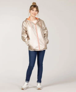 Coupe Vent Doré Femme -Vetements Simples Magasin prod 9947 coupe vent rose irise xolita 666x812 fc7ea0111e0b