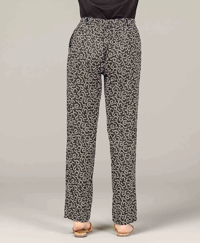 Pantalon Fluide Imprimé En Viscose 4 Pantalon Fluide Imprimé En Viscose – Image 2